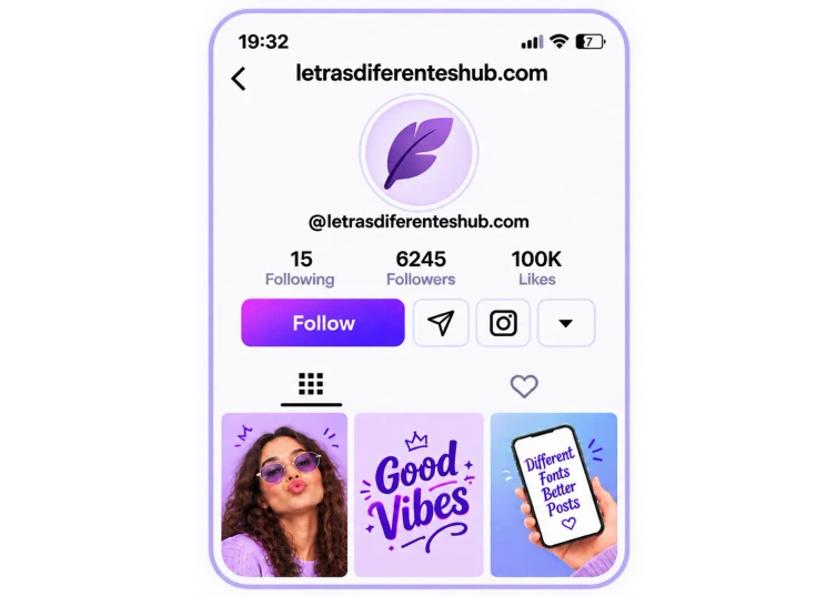 Letras Diferentes para Instagram e Redes sociais